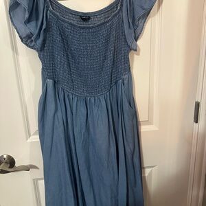 Torrid Denim Blue Midi Dress